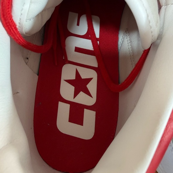 Converse CONS Fastbreak Pro Red and White High-Top Sneakers - Picture 7 of 11